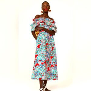 EUC La DoubleJ Breakfast dress in Crazy Daisy size S